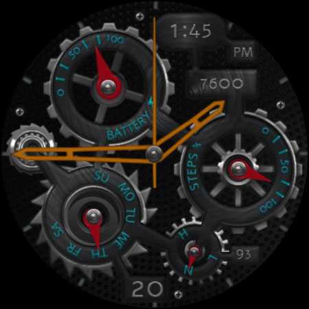Android application W-Design WOS055 - Watch Face screenshort