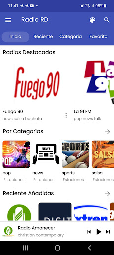 Android application Radio RD screenshort