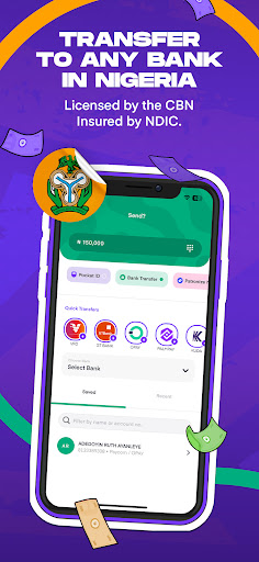 Android application PocketApp: Send & Manage Money screenshort