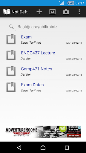 Android application My Notepad screenshort