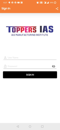 TOPPERS IAS Screen 2