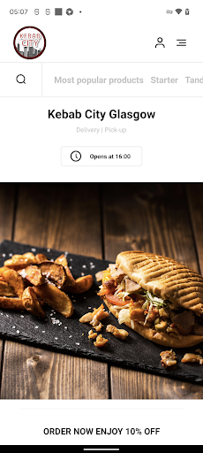 Android application Kebab City Glasgow screenshort
