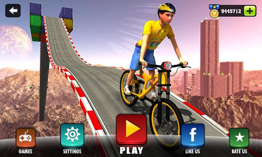 Android application Impossible Ramp Bicycle Rider screenshort