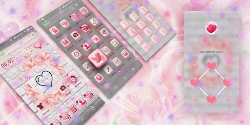 Heart Love Launcher Theme Screen 3