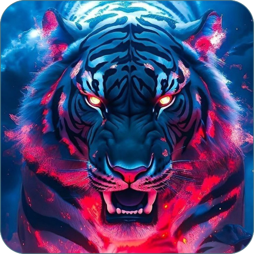 Tiger Neon Wallpaper