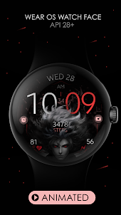 Anime v2 animated watch face