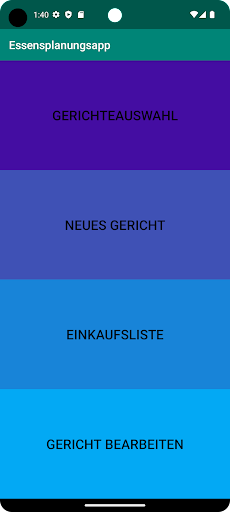 Android application Essensplanungsapp screenshort