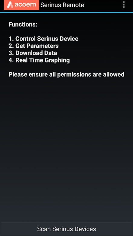 Acoem Serinus Remote Screen 3