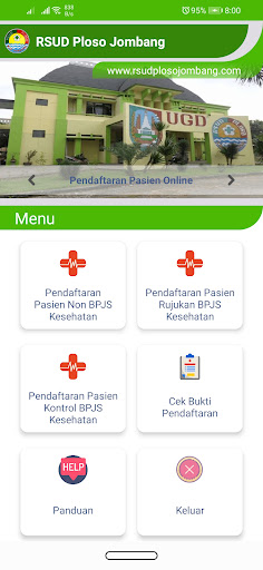 Android application RSUD Ploso Jombang screenshort