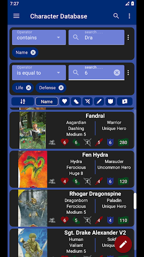 HeroSearch: Aid for Heroscape Screen 2