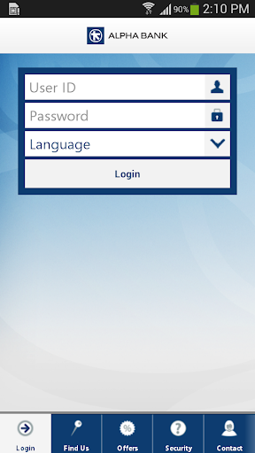 Android application Alpha Bank AL screenshort