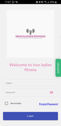 Android application Iron Ladies Fitness screenshort