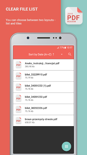 Android application PDF Reader screenshort