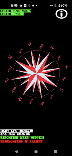 Android application PureCompass screenshort