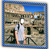 Rome tour selfie photo frames icon