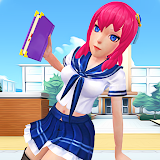 Anime High School Games: Virtual School Simulator icon
