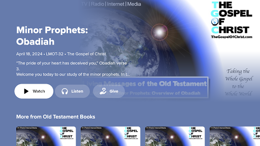 Screenshot of The Gospel of Christ - TGOC