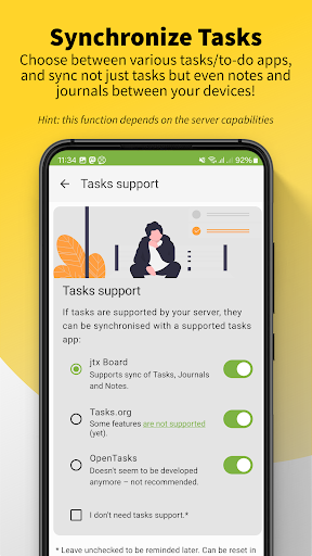 Screenshot of DAVx⁵ – CalDAV CardDAV WebDAV