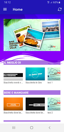 Android application Ibiza Formentera TV screenshort
