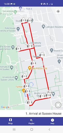Uni of Sussex Self-Guided Tour Screen 2