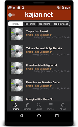 Android application Kajian.net screenshort