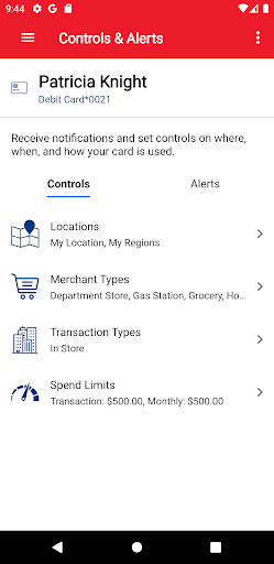M&M Bank Card Protect Screen 3