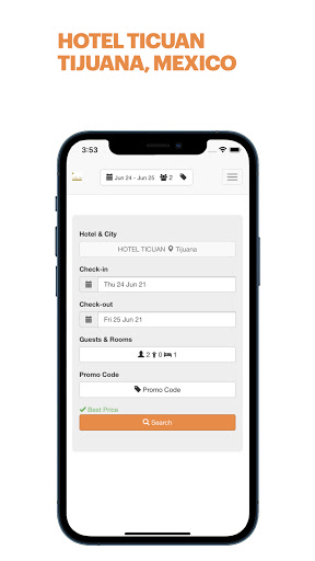 Android application Hotel Ticuan screenshort