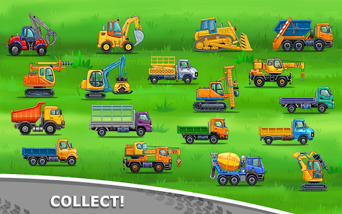 Truck games for kids - build a house, car wash Screenshot