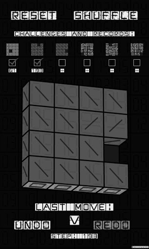 Slide Puzzle with 3D Cubes Ro