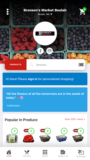 Android application Shop Bronson's Marketplace screenshort