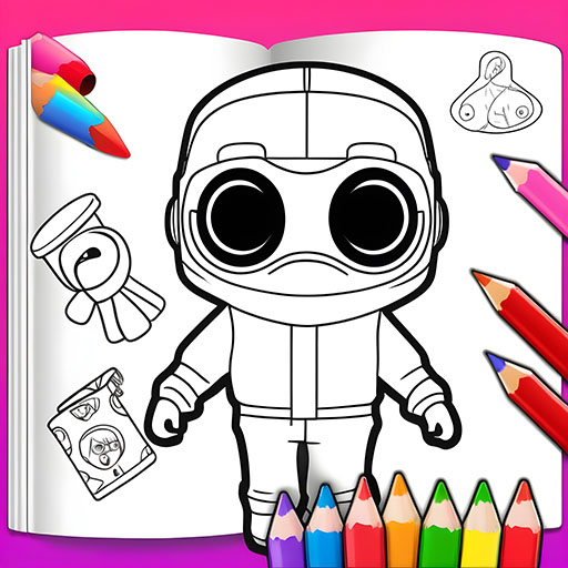 Squid Game Coloring Book logo
