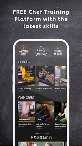Android application UFS Academy Culinary Training screenshort