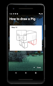 MineDraw: drawing step-by-step