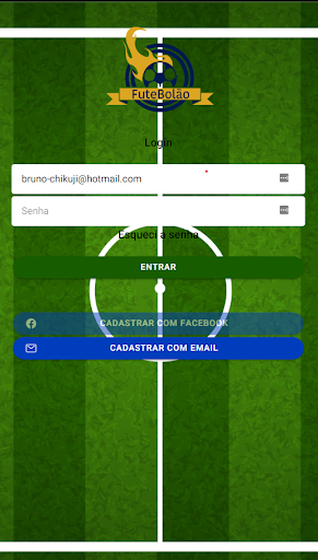 Android application Futebolão screenshort