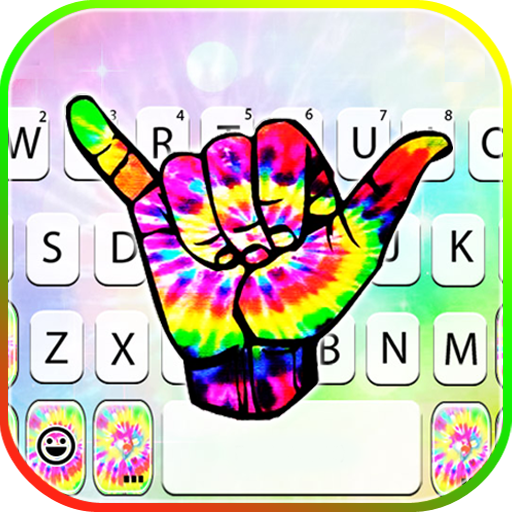Hang Loose Tie Dye Keyboard Th logo