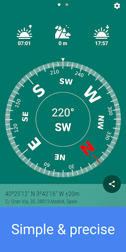 Android application Compass screenshort
