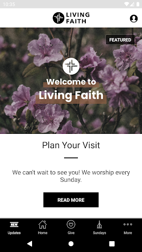 Android application Living Faith Ct screenshort