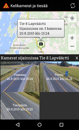 Kelikamerat ja tiesää Screen 2