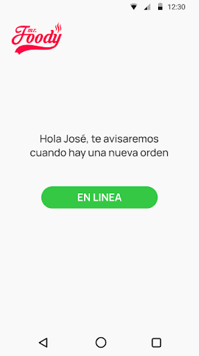 Android application Mr.Foody Delivery screenshort