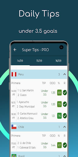 Super Tips: Goals Predictions Screen 2