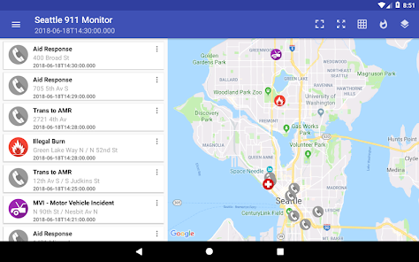 Captura de Pantalla 8 Seattle 911 Incidents Monitor android