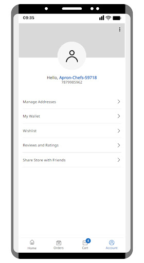 Android application Appron Chef's : Food Order screenshort