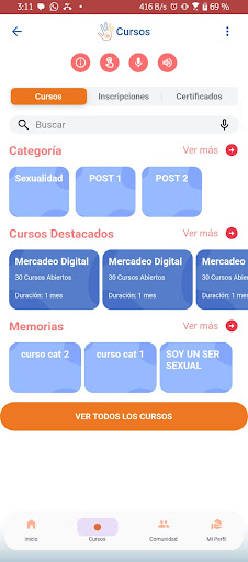 Android application Akasa Mujeres screenshort