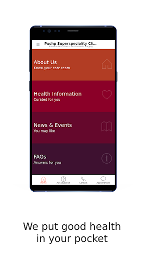 Android application Pushp Superspeciality Clinic screenshort