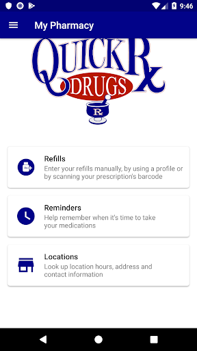 Android application Quick Rx Drugs screenshort