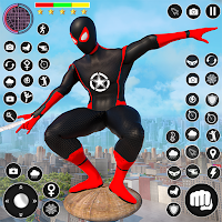 Flying Rope Hero: Spider Games APK Screenshot Thumbnail #1