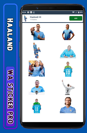 Haaland - WA Sticker Pro Screen 3