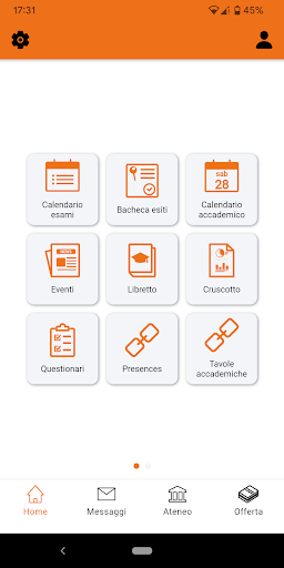 Android application MyUNISG screenshort