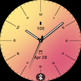 Analog Peach Watch Face icon