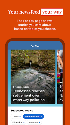 Screenshot of Tennessean: News & eNewspaper